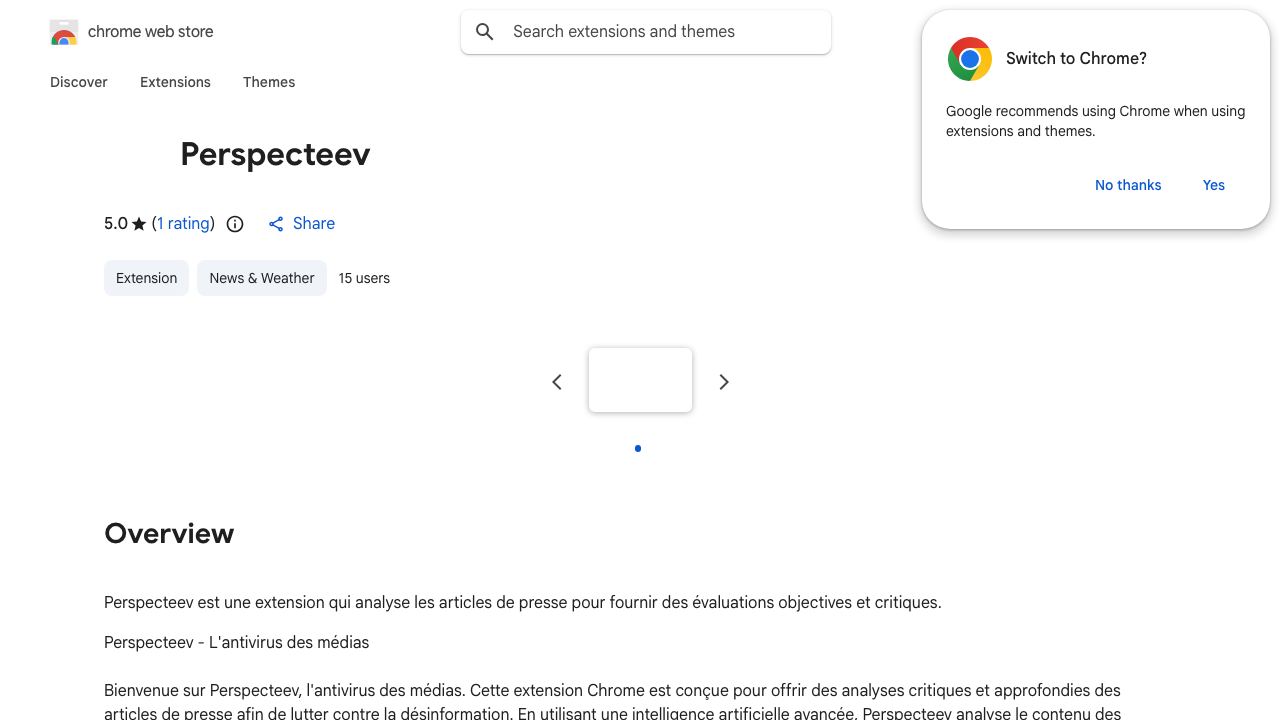 Perspecteev 网站截图