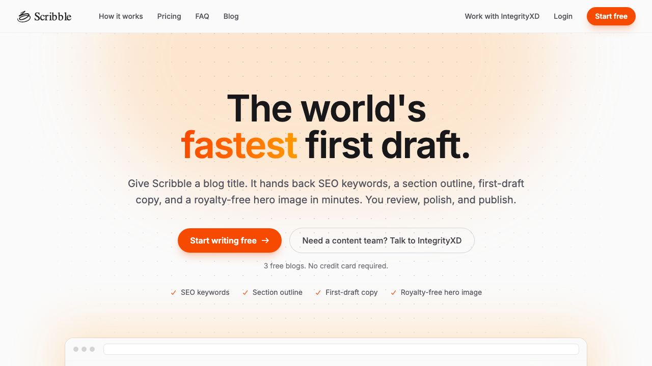 Scribble AI 网站截图