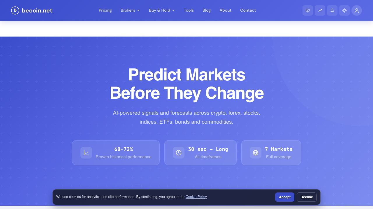 BeCoin website screenshot