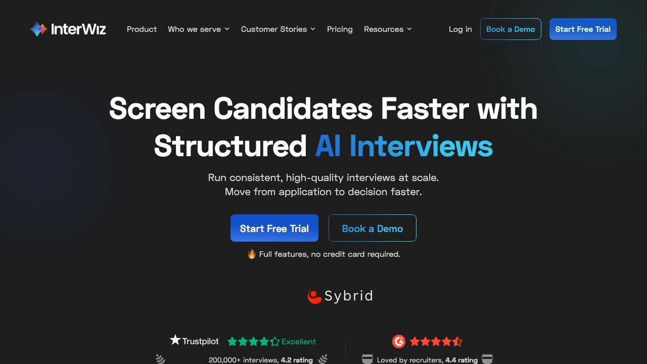 InterWiz AI 网站截图