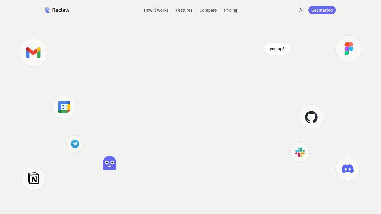 Reclaw website screenshot