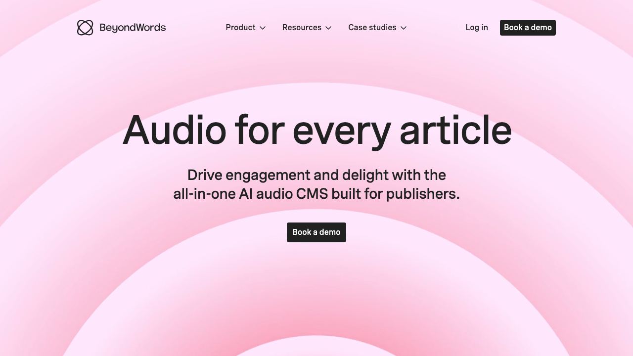 BeyondWords website screenshot