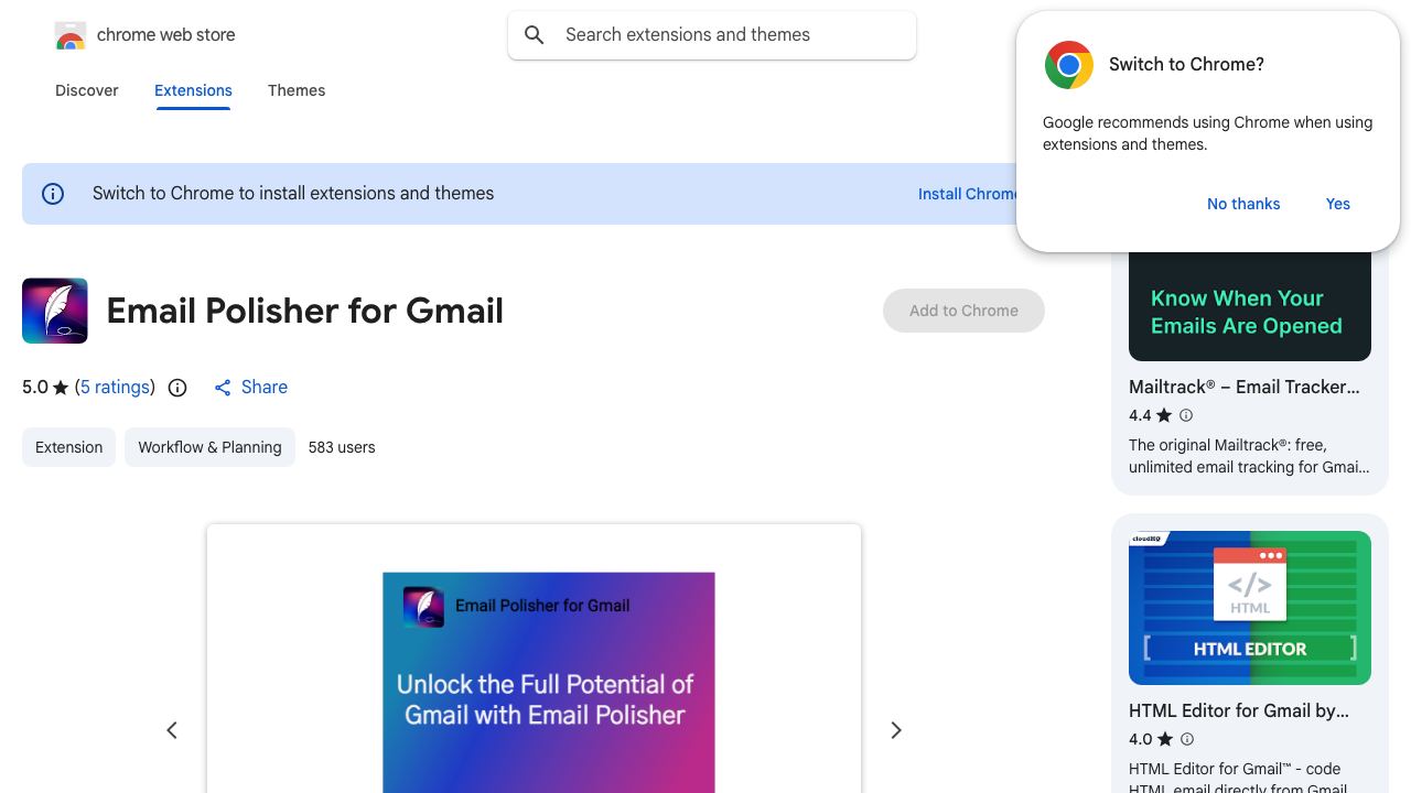 Email Polisher for Gmail 网站截图