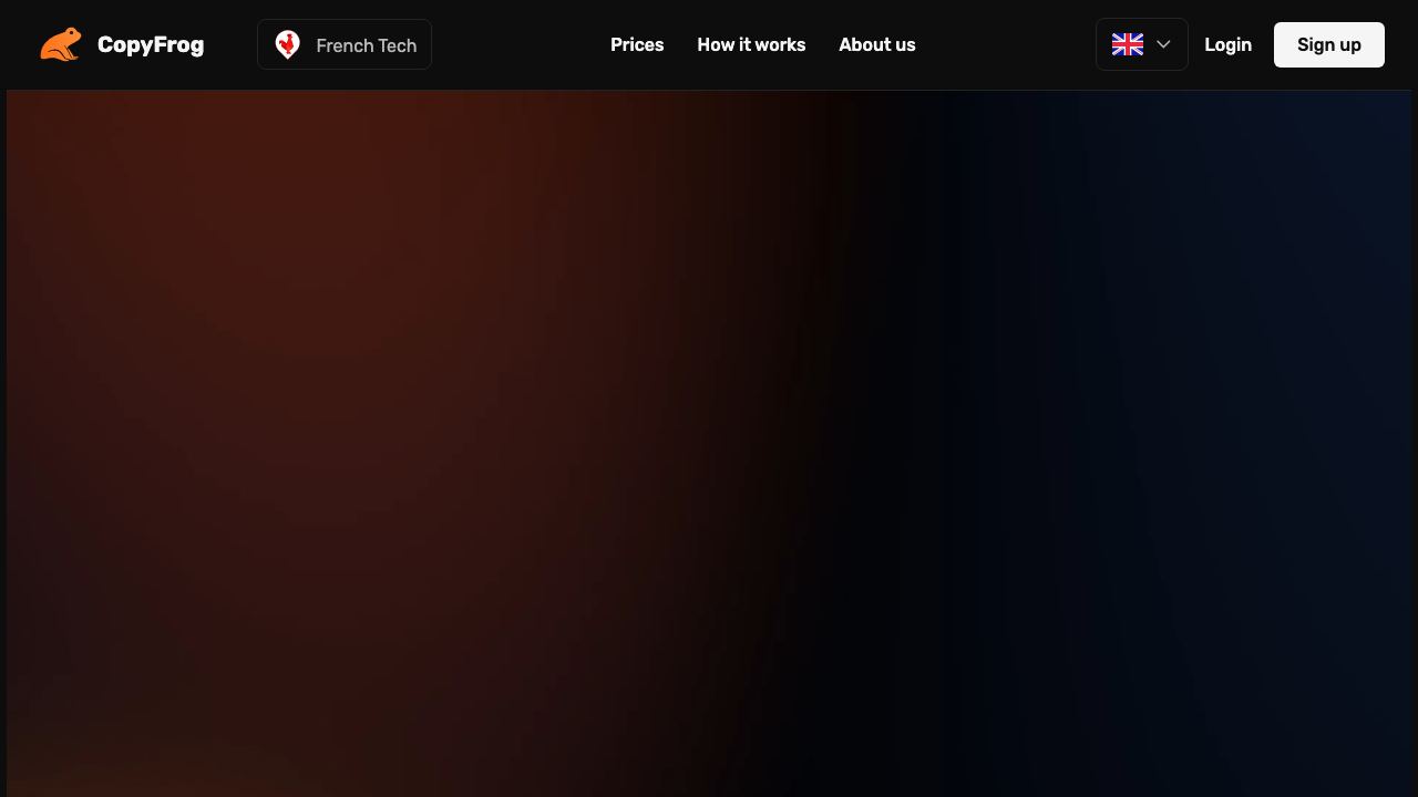 CopyFrog.AI 网站截图