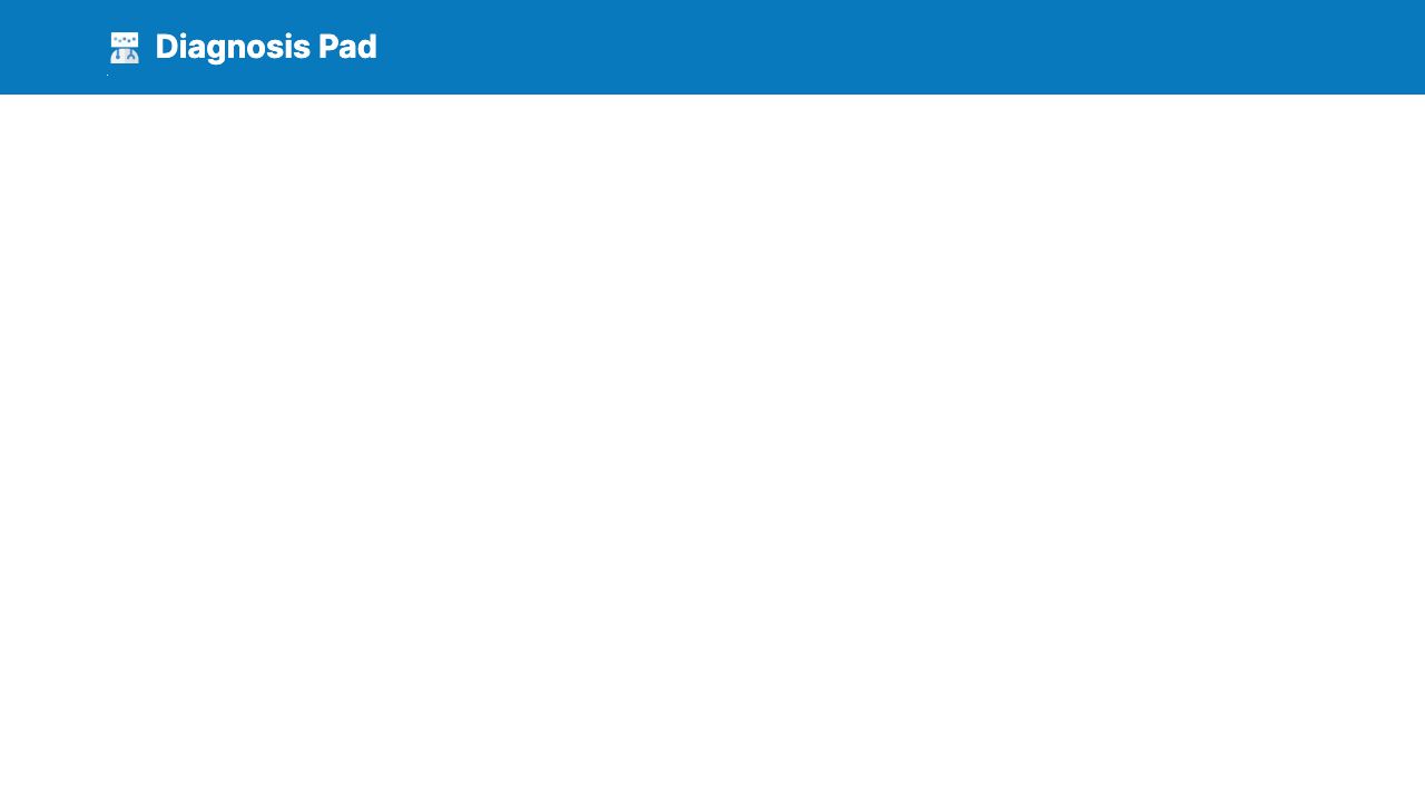 Diagnosis Pad 网站截图