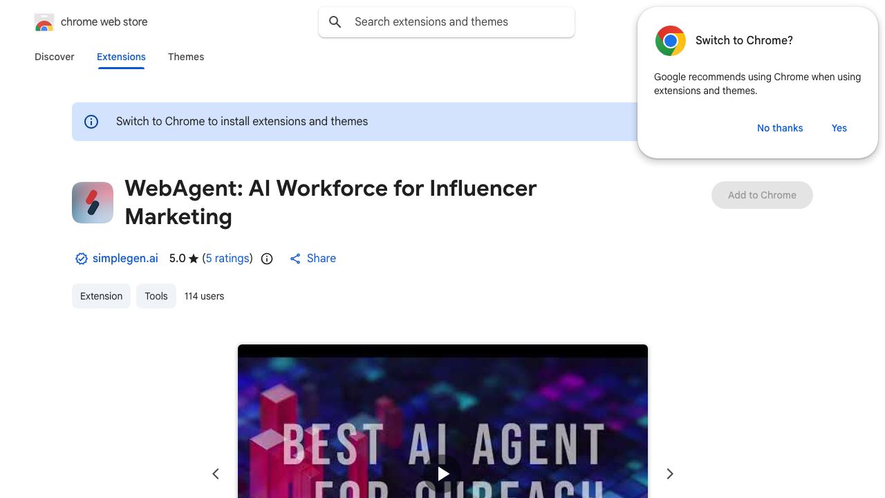WebAgent: Personal Assistant for Web Browsing website screenshot