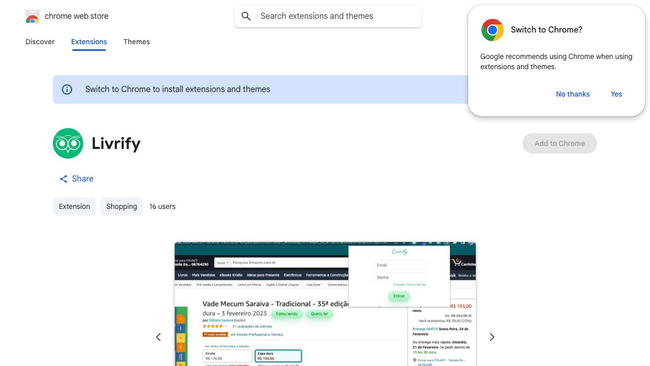 Livrify 网站截图