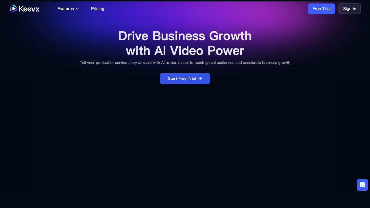 Keevx 网站截图