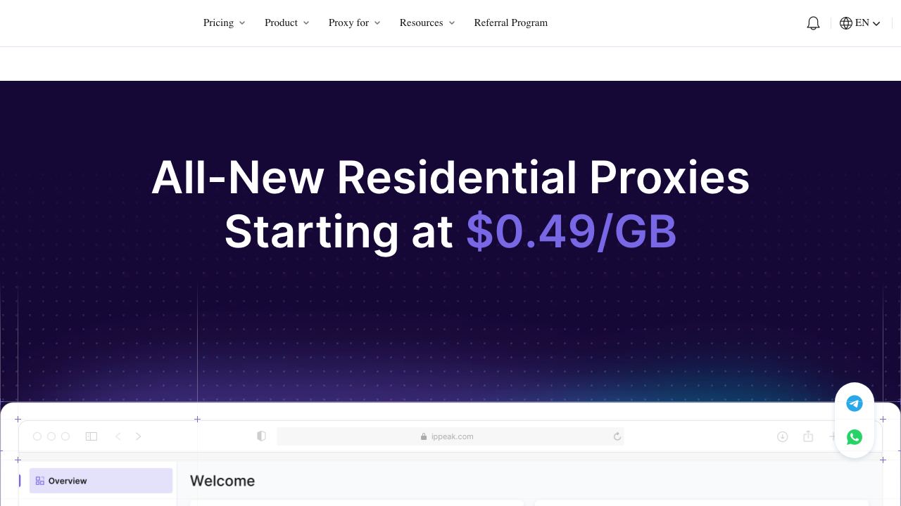 IPPeak website screenshot