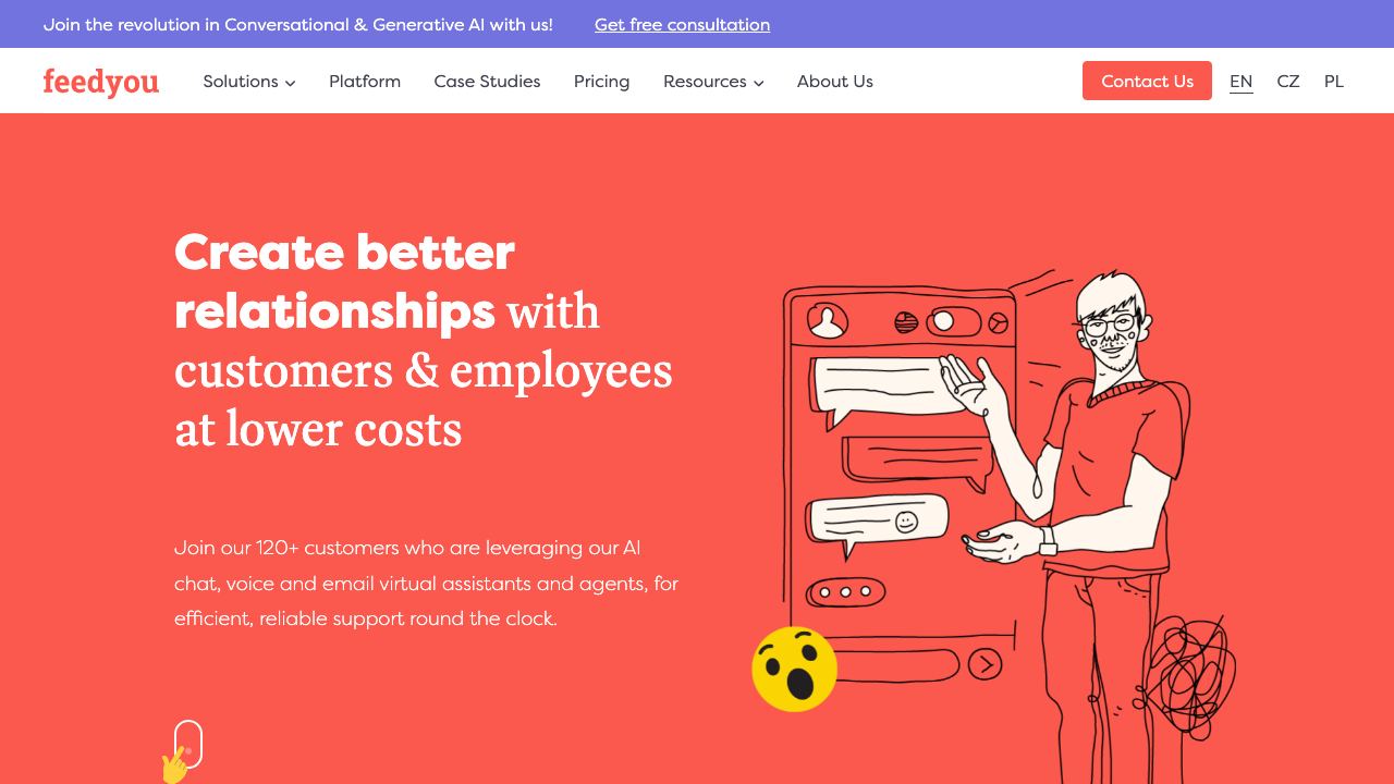 feedyou.ai 网站截图