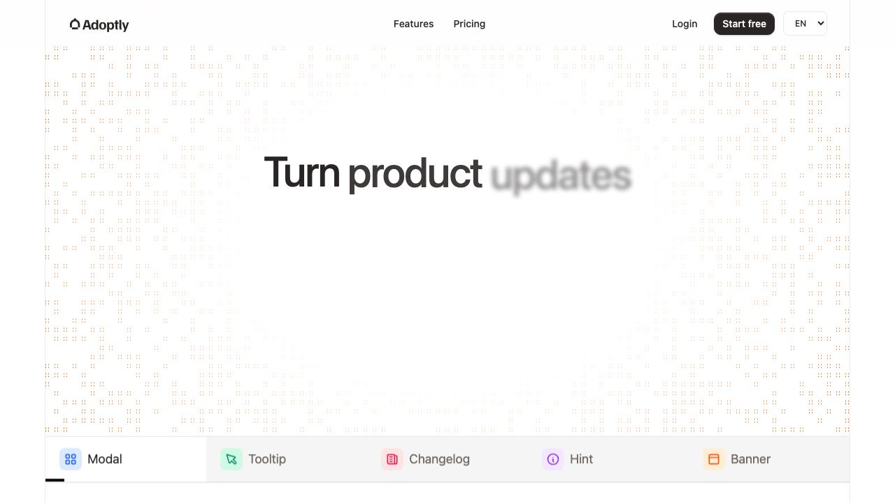 Adoptly website screenshot
