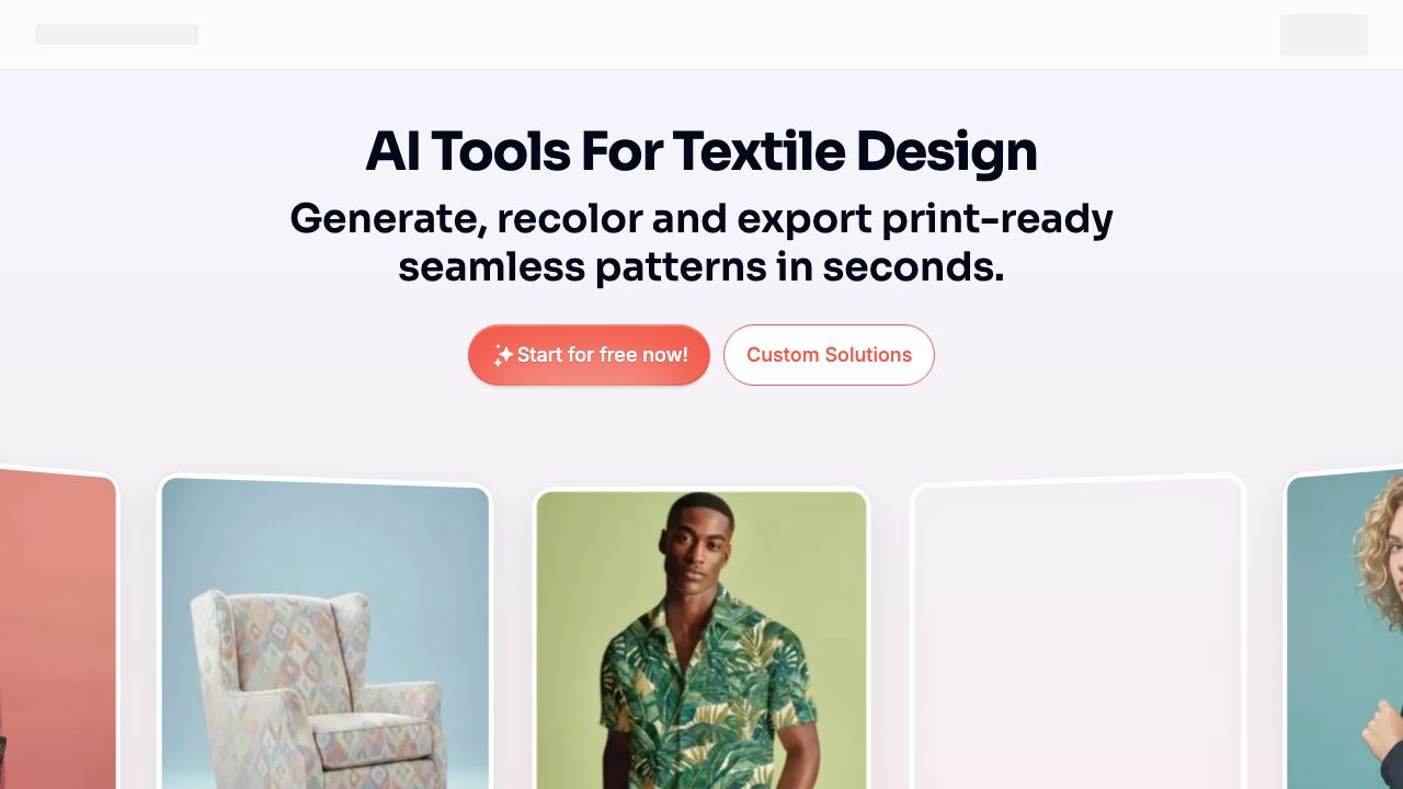 Patterned AI website screenshot