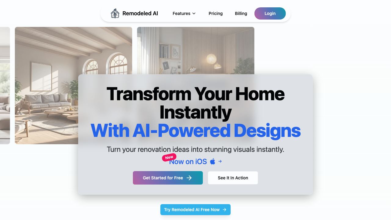Remodeled AI website screenshot
