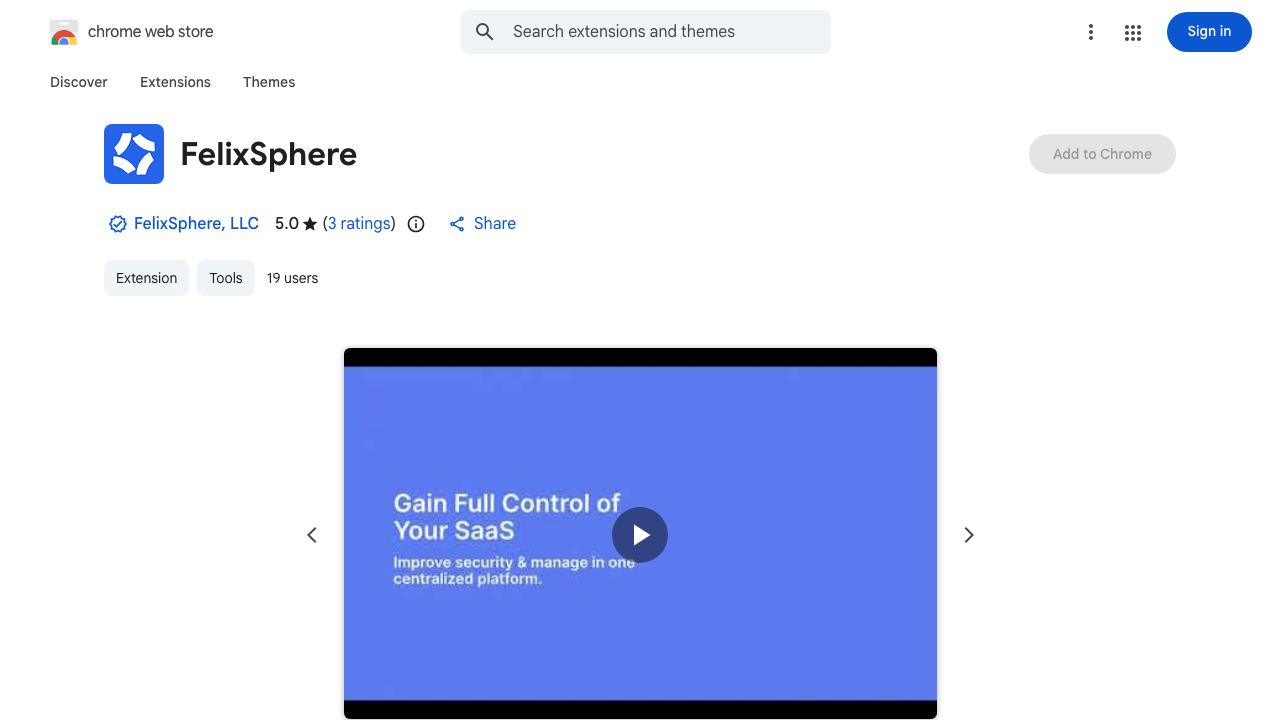 Felixsphere crx website screenshot
