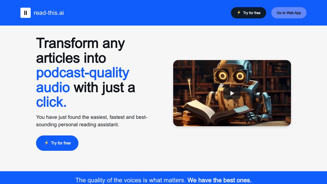 read-this.ai website screenshot