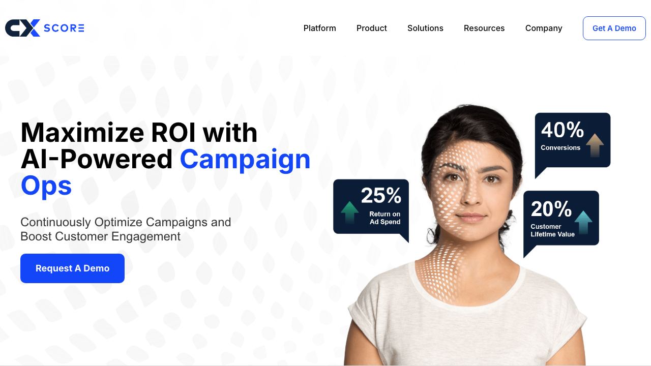 CXScore website screenshot