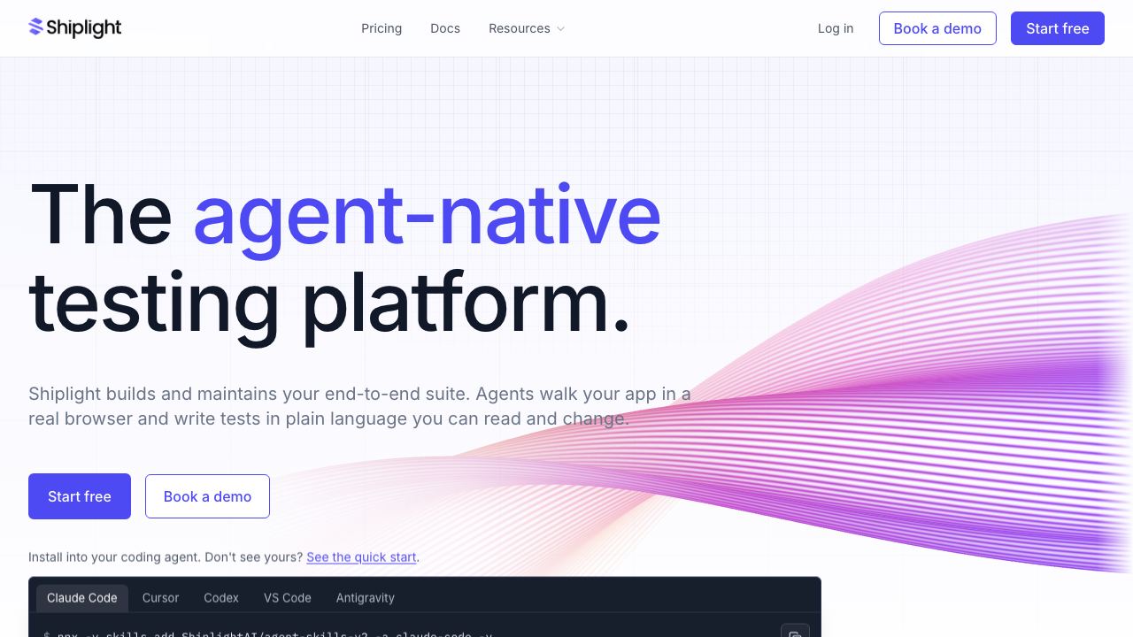 Shiplight AI 网站截图