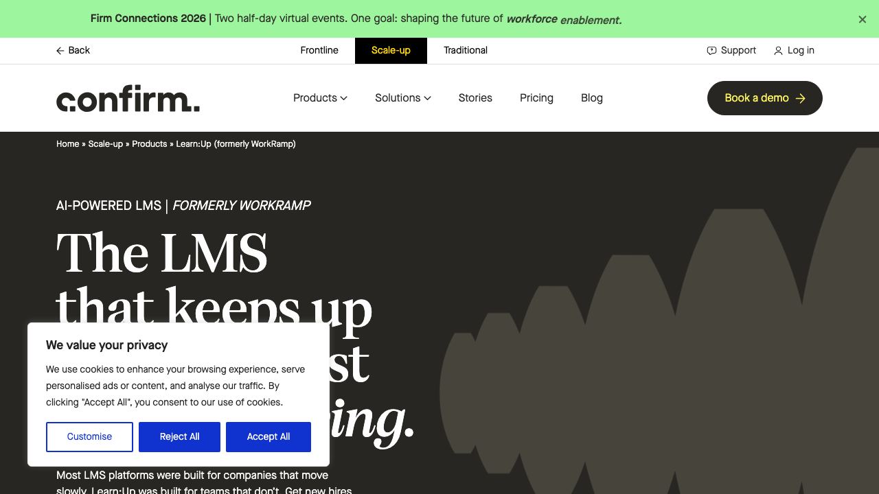 WorkRamp LMS 网站截图