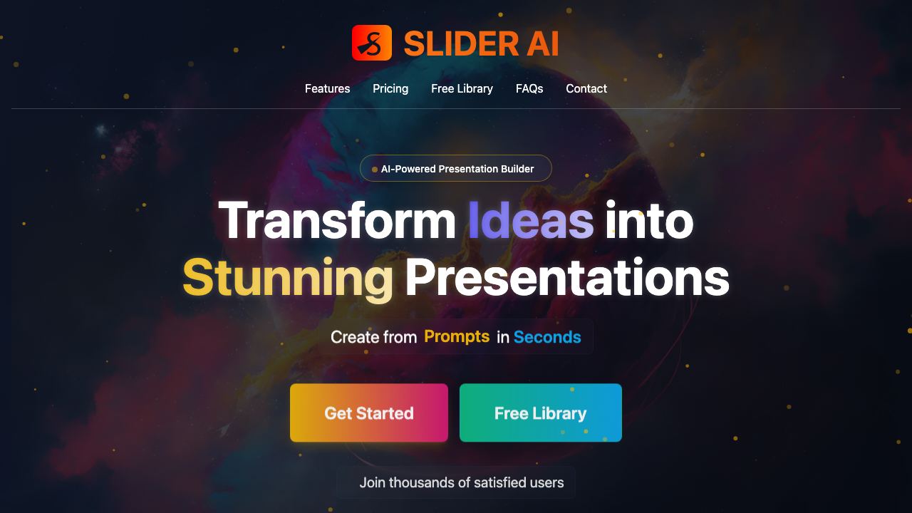 Slider AI 网站截图