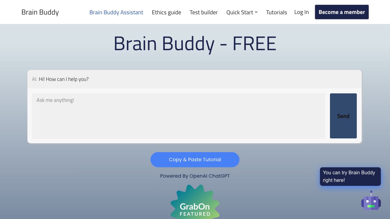 Brain Buddy - AI Tutor 网站截图