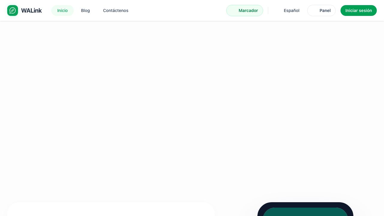 WhatsApp wa.me with Prefilled Text website screenshot