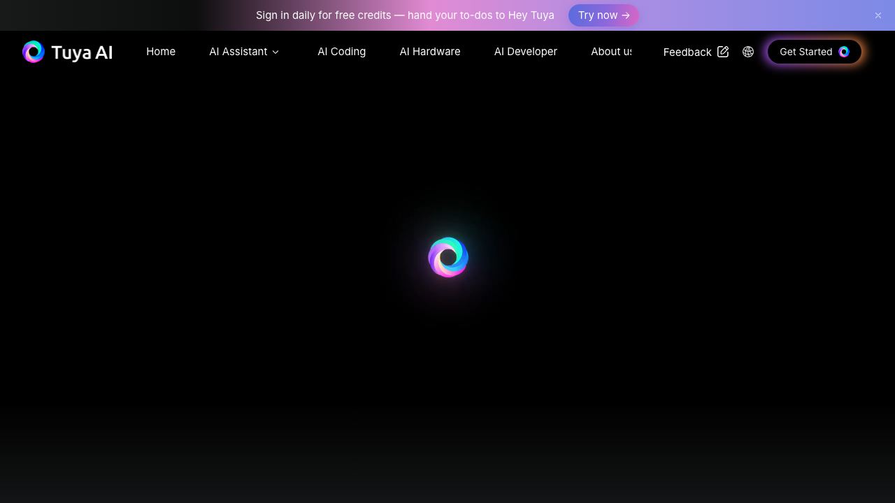 TUYAAI website screenshot