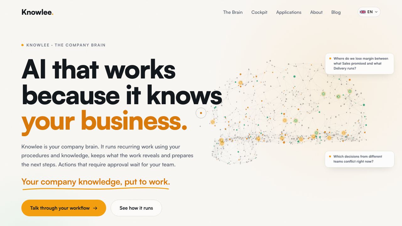 Knowlee 网站截图