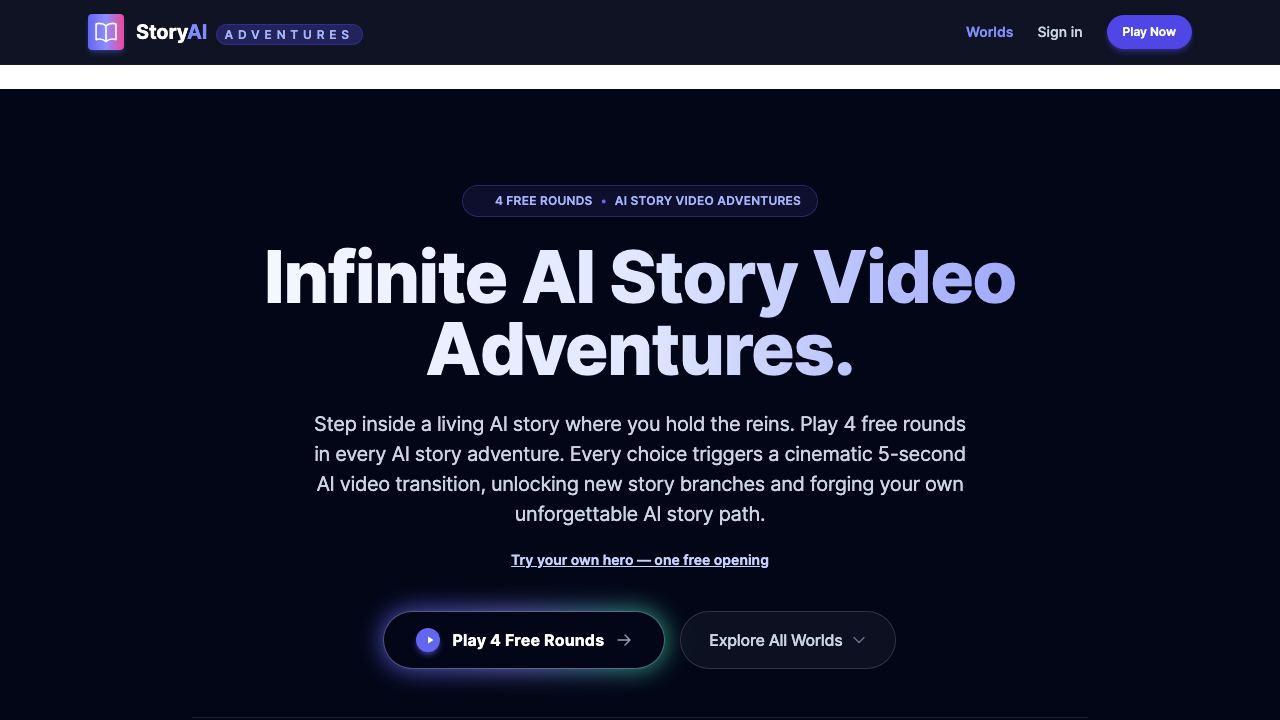 storyai.cc 网站截图