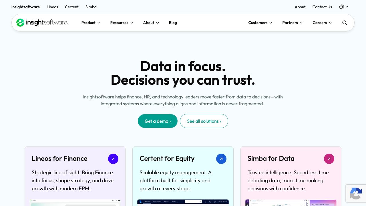 insightsoftware 网站截图