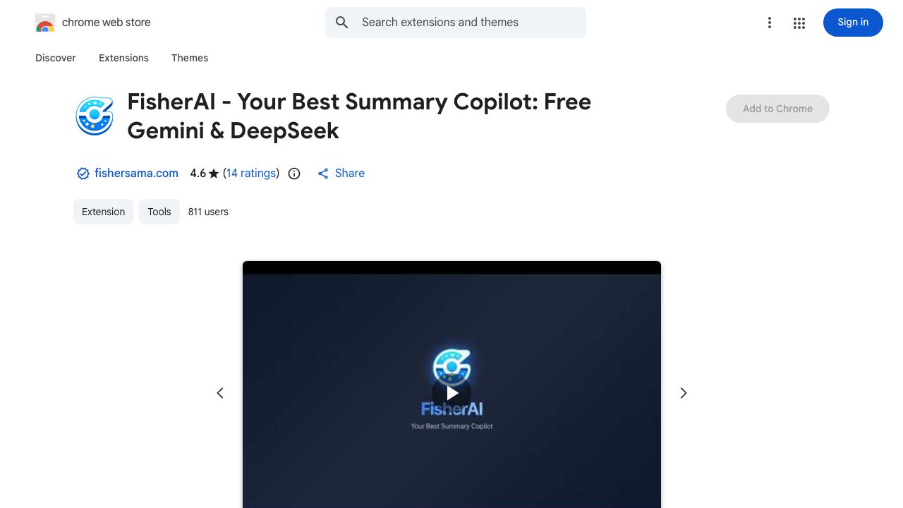 Fisher AI - Your Best Summary Copilot 网站截图