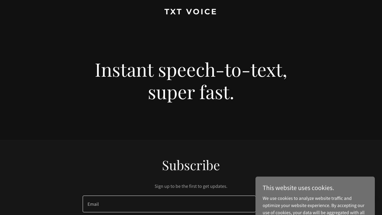 TxTVoice - AI-driven text-to-speech 网站截图
