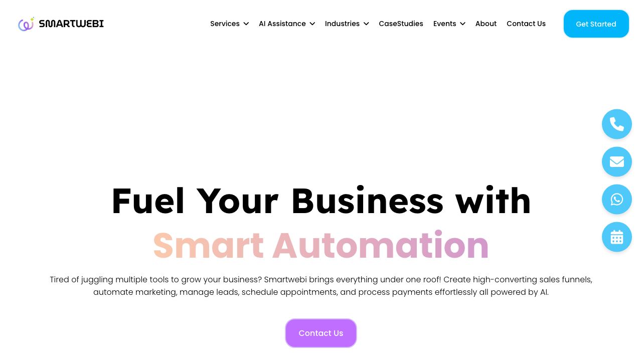 Smartwebi 网站截图