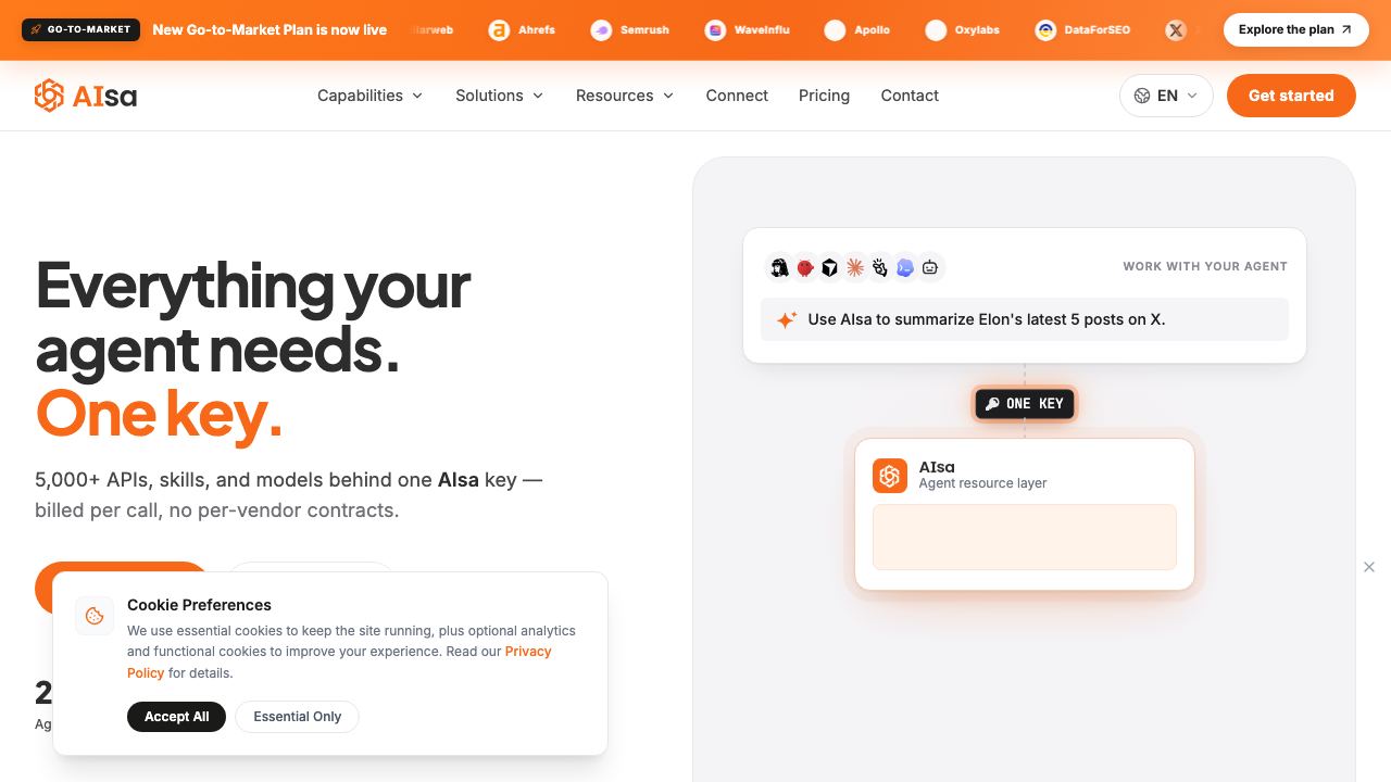 AIsa 网站截图