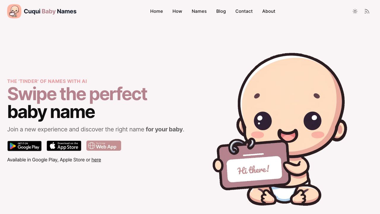 NameWith AI website screenshot