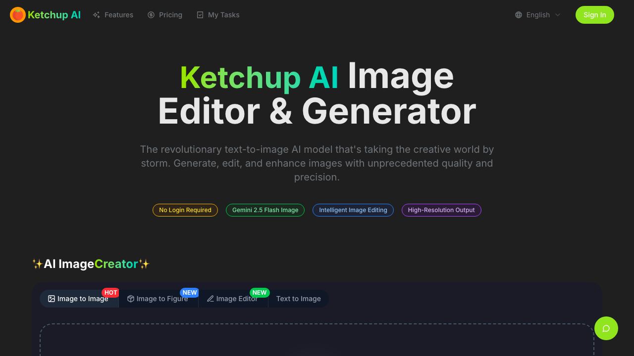 Ketchup AI 网站截图