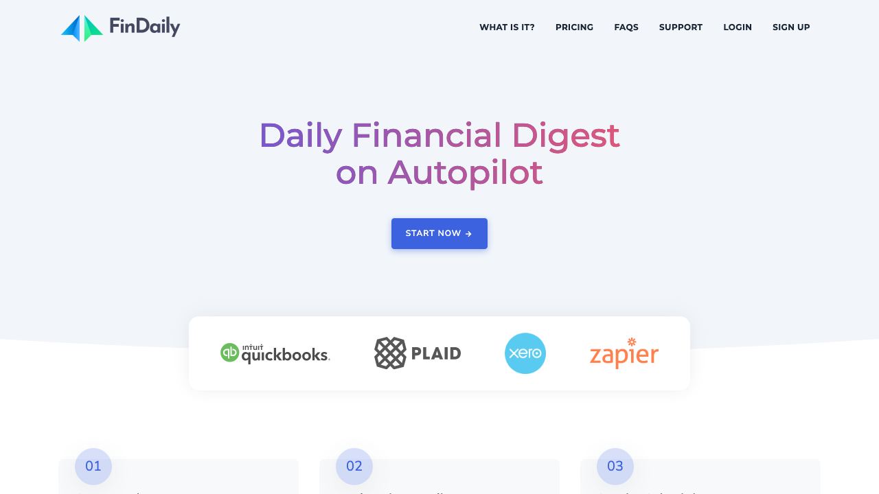 FinDaily 网站截图