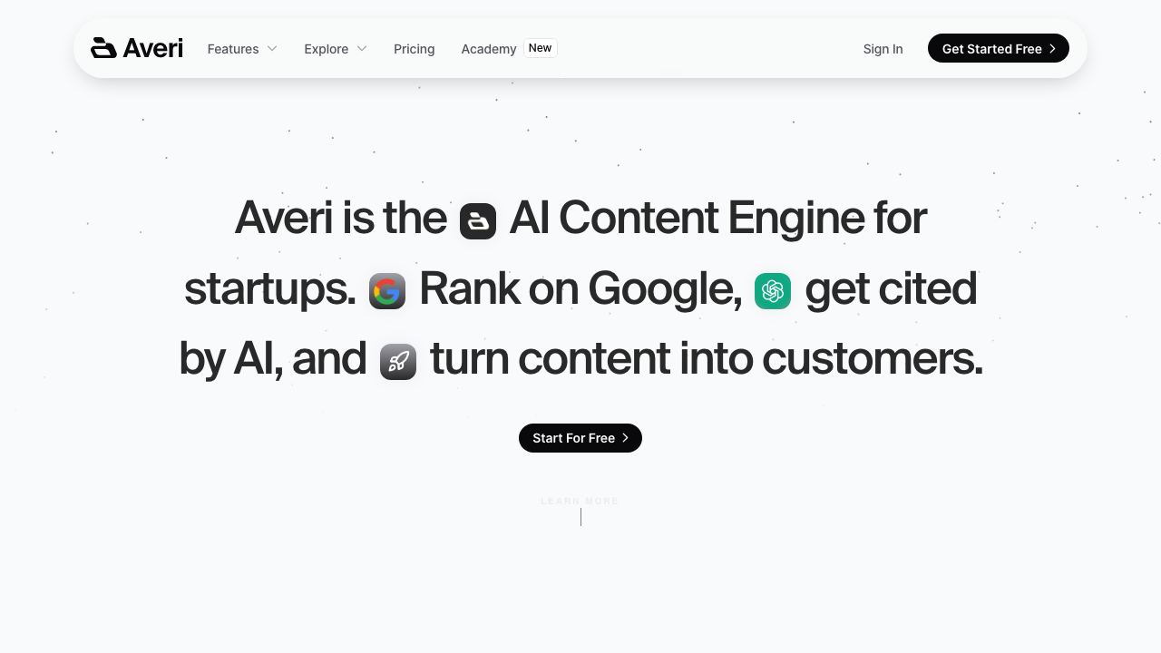 Averi 网站截图