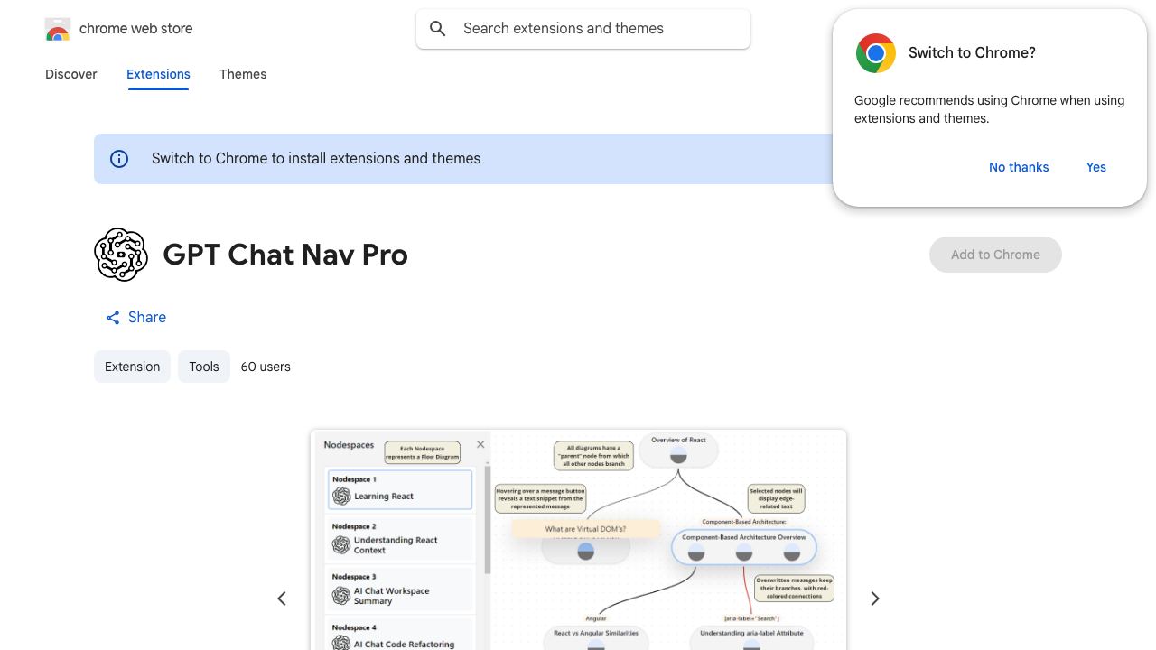 GPT Chat Nav Pro website screenshot