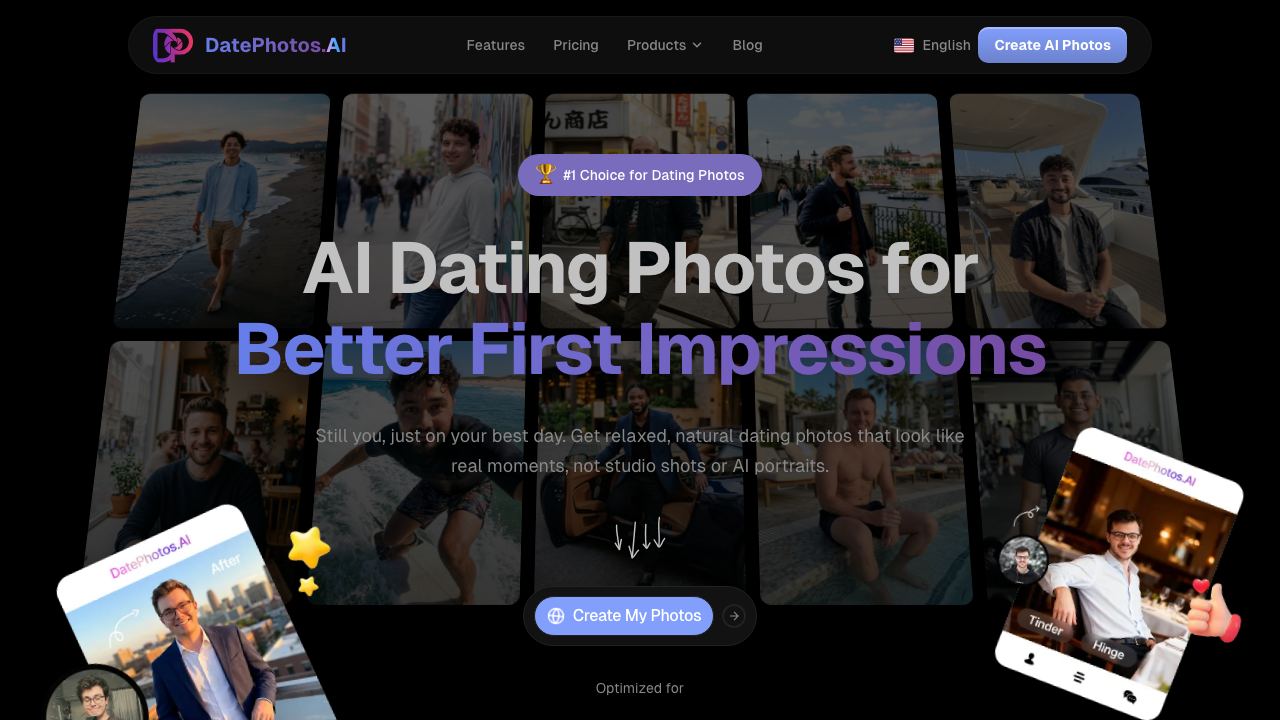 DatePhotosAI 网站截图