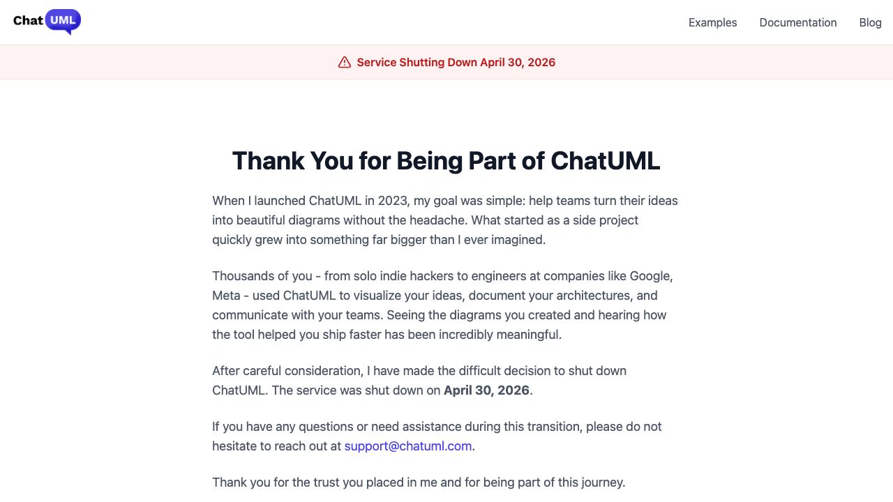 ChatUML 网站截图
