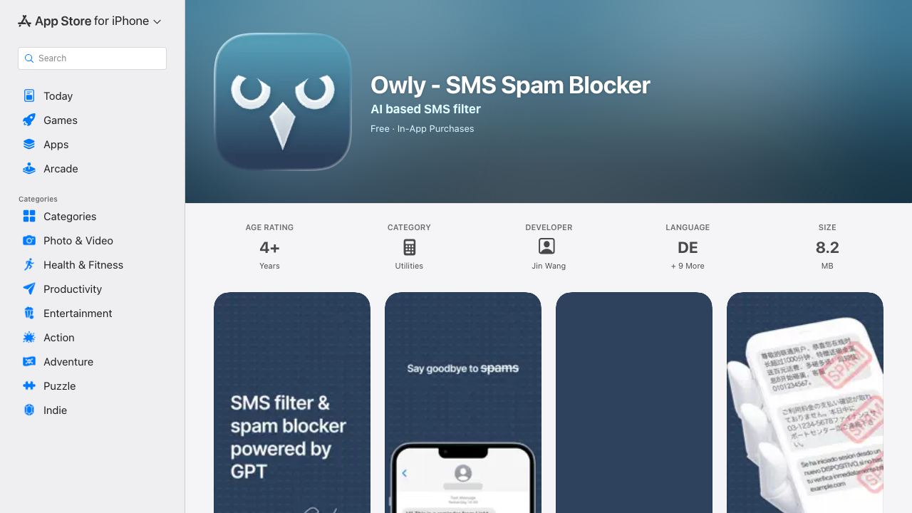 Owly - GPT powered spam blocker 网站截图
