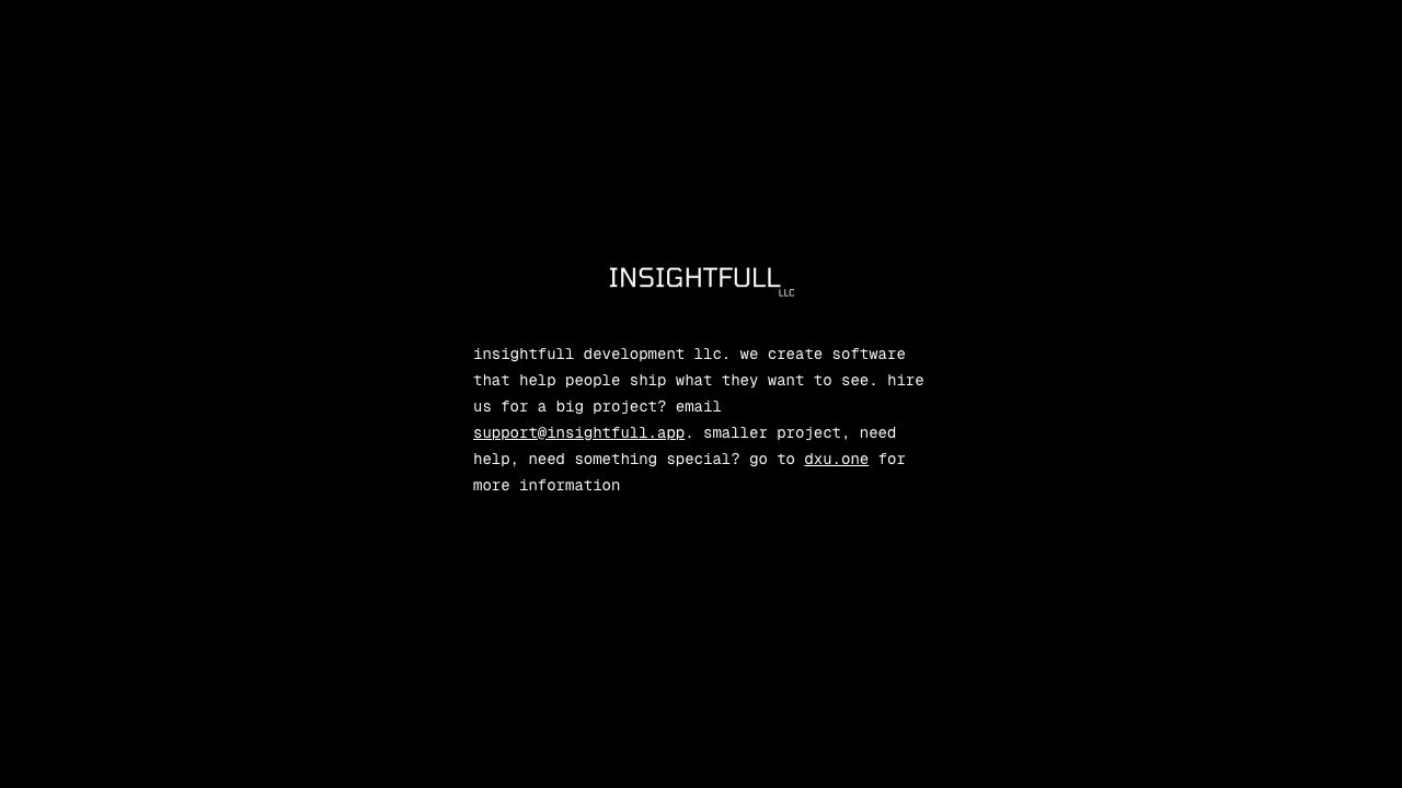 Insightfull website screenshot