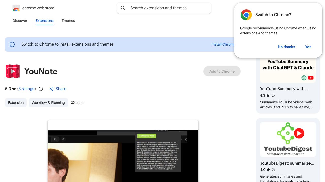YouNote 网站截图
