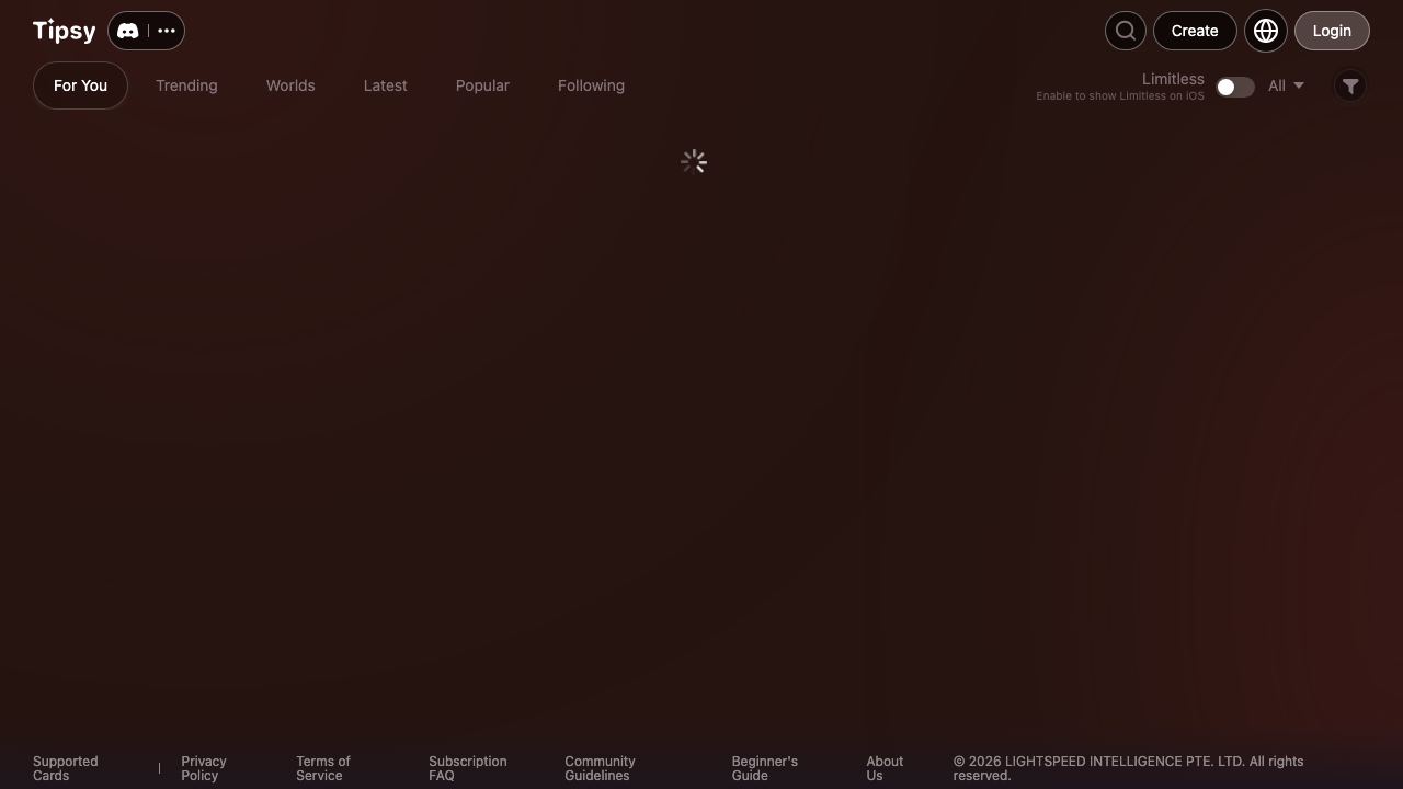 Tipsy 网站截图