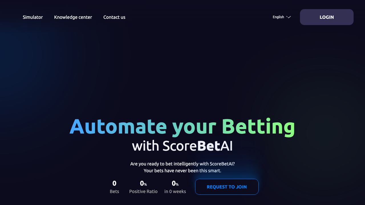 ScoreBetAI 网站截图