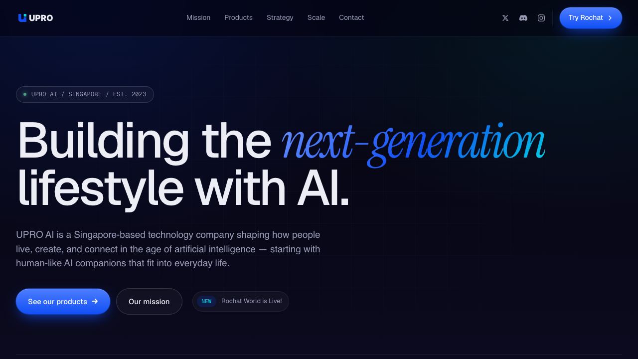 Rochat-AI Chatbot 网站截图