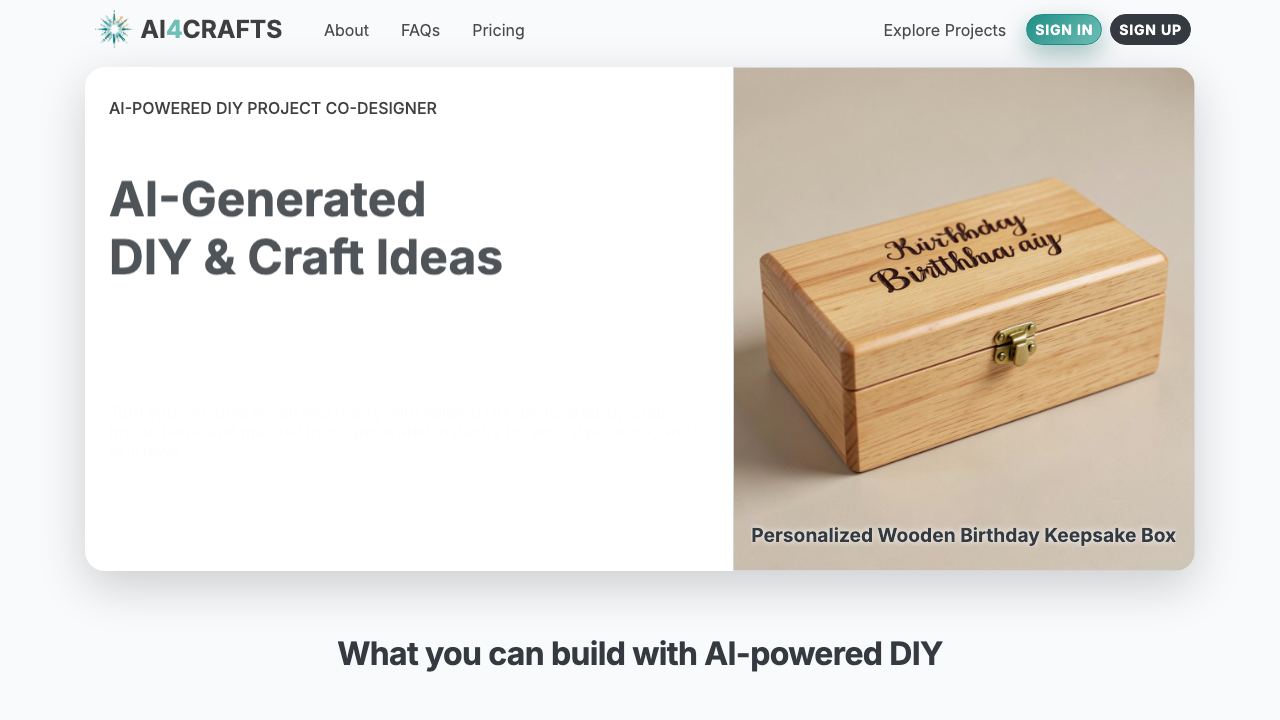 ai4crafts 网站截图
