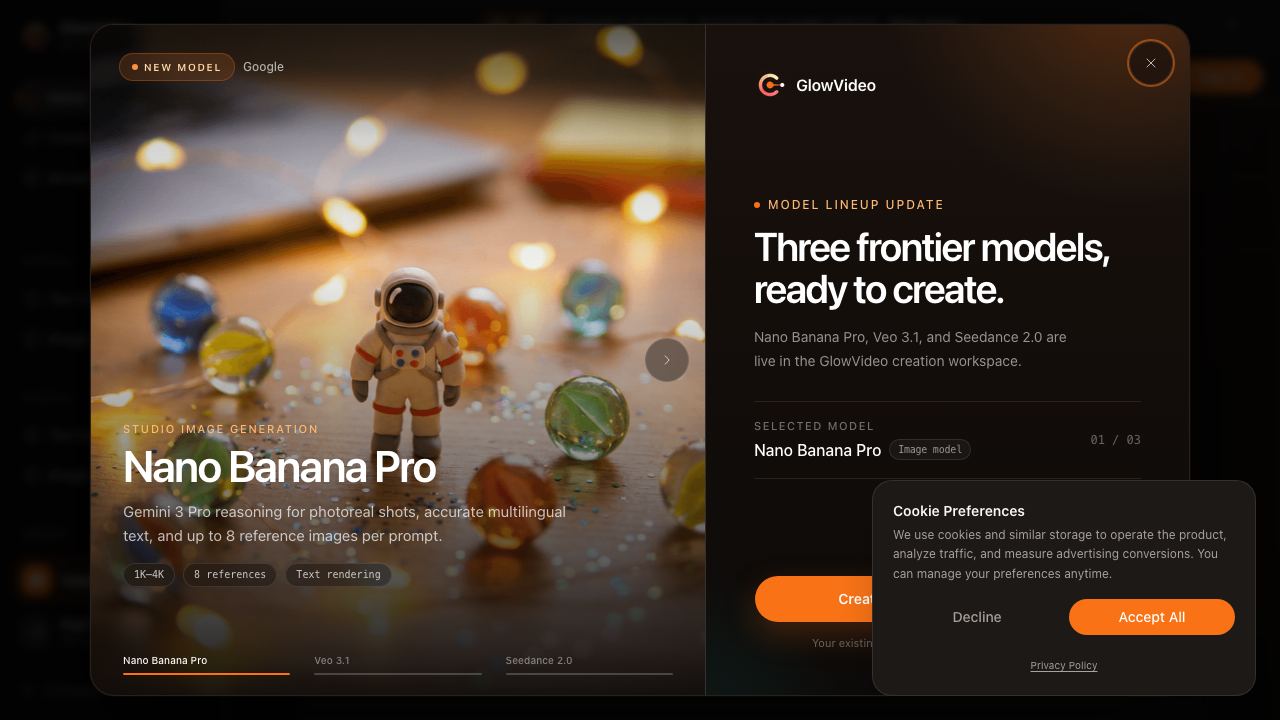 GlowVideo 网站截图