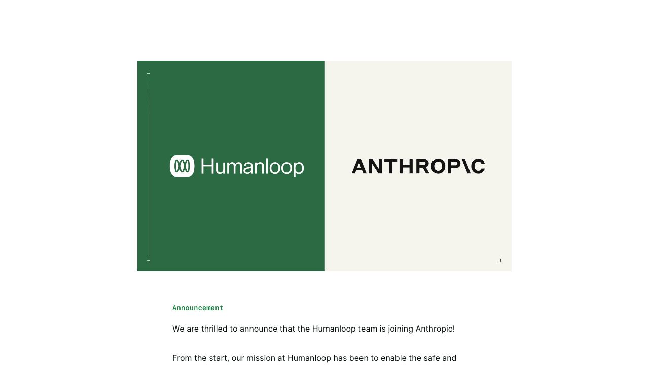 Humanloop 网站截图
