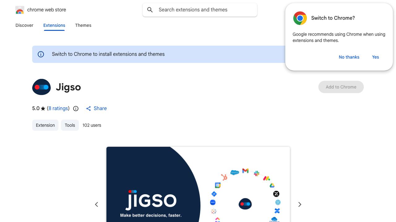 Jigso 网站截图